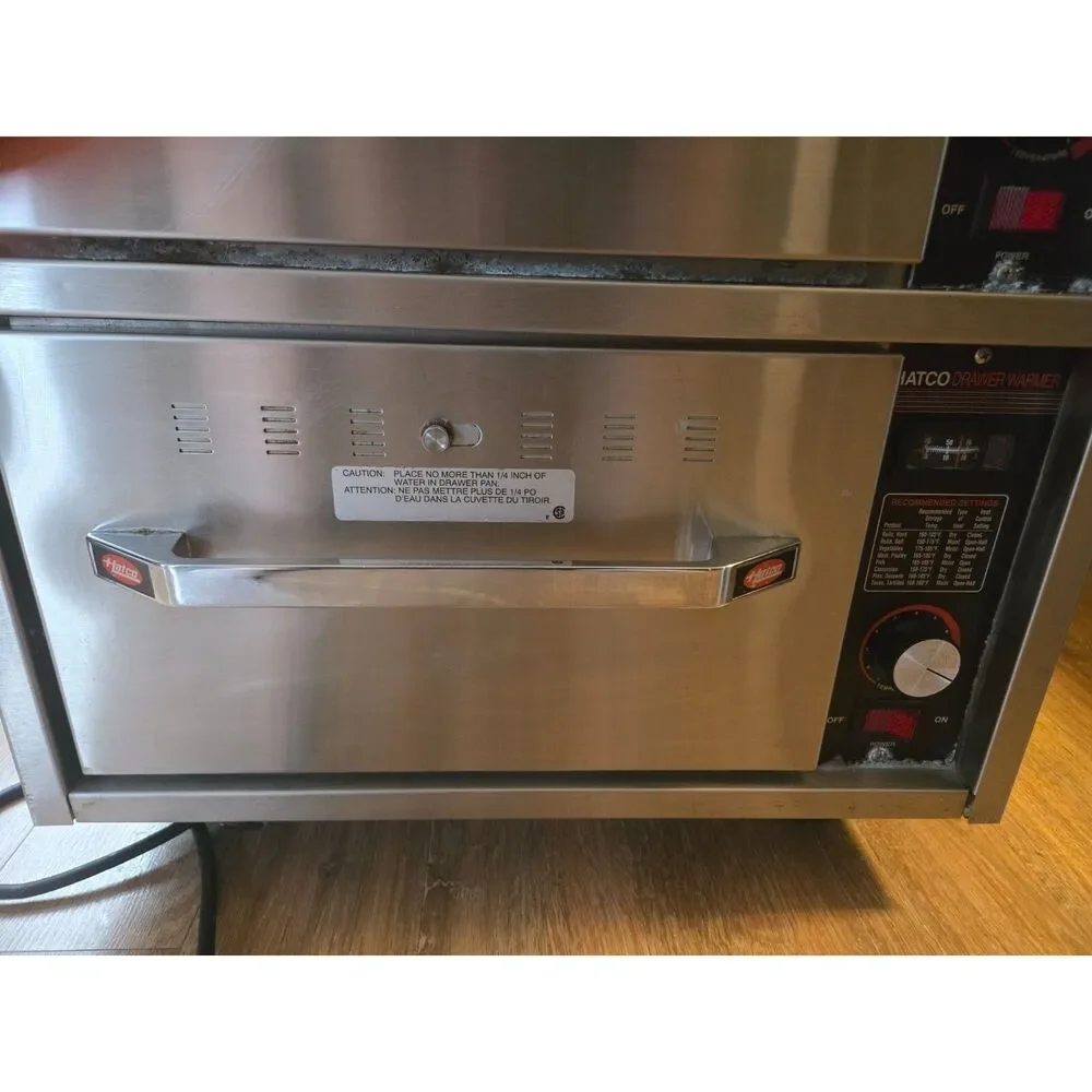 HATCO HDW-2N-S Stainless Steel Portable Electric 2 Drawer Food Warmer TESTED